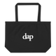 dap large organic eco tote bag (black)