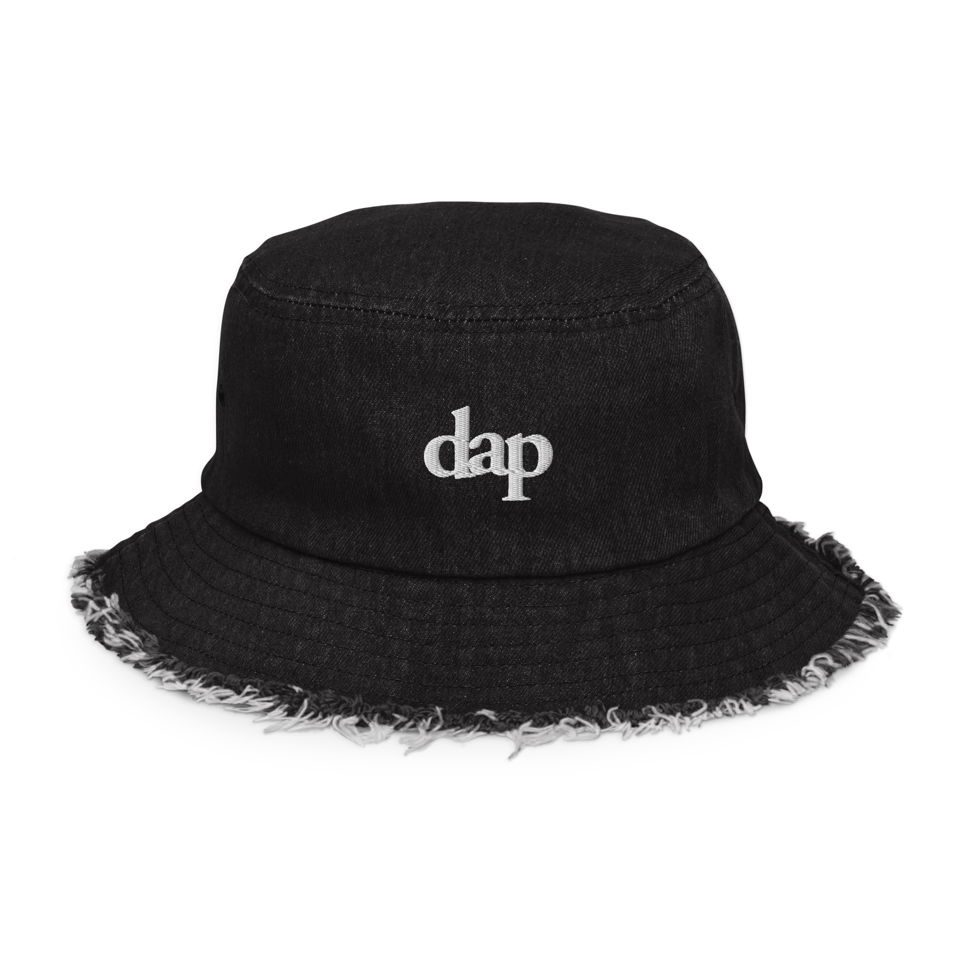 dap fray denim bucket hat (light)