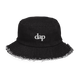 dap fray denim bucket hat (black)