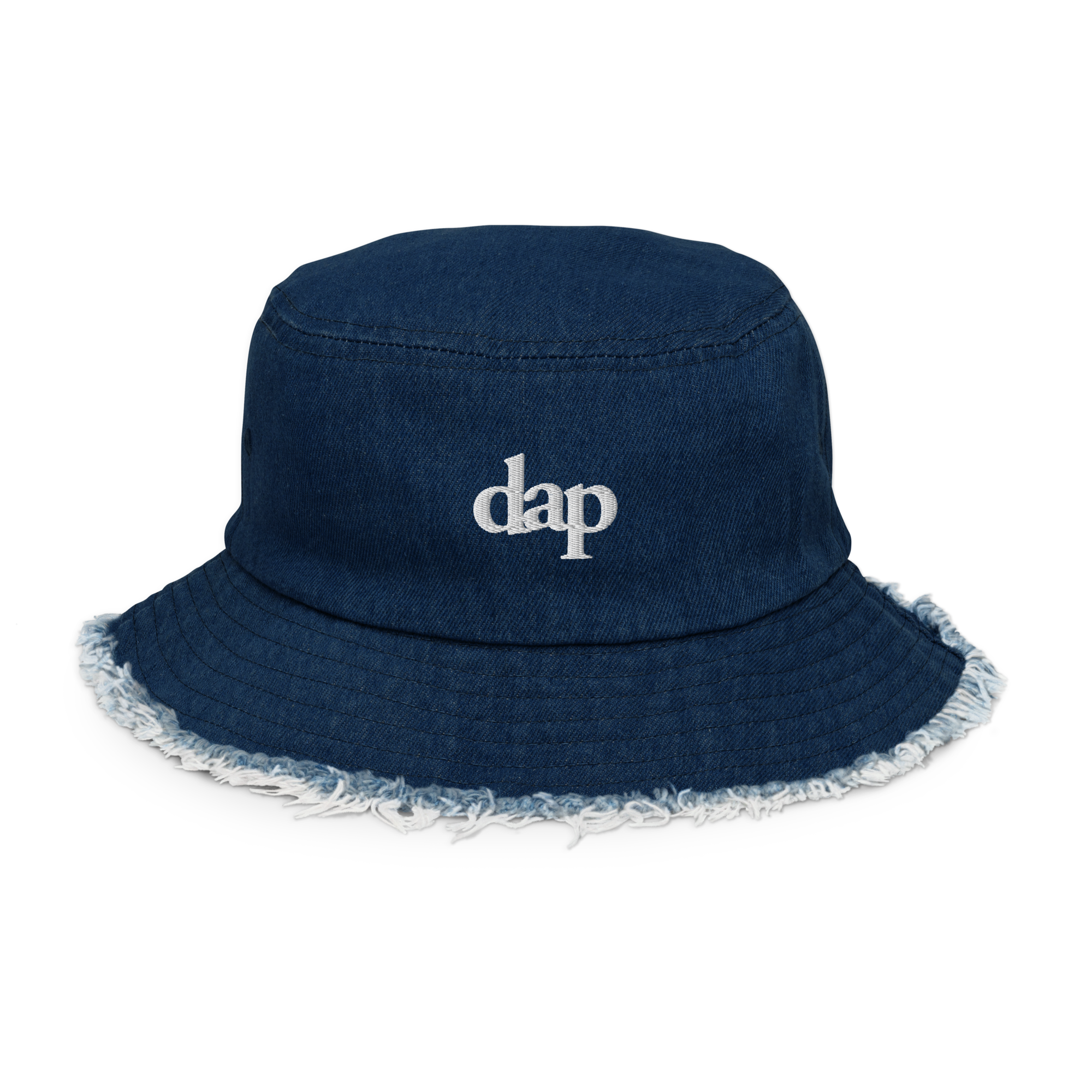 dap fray denim bucket hat (light)