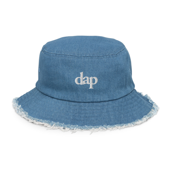 dap fray denim bucket hat (light)