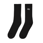 dap embroidered socks (black)