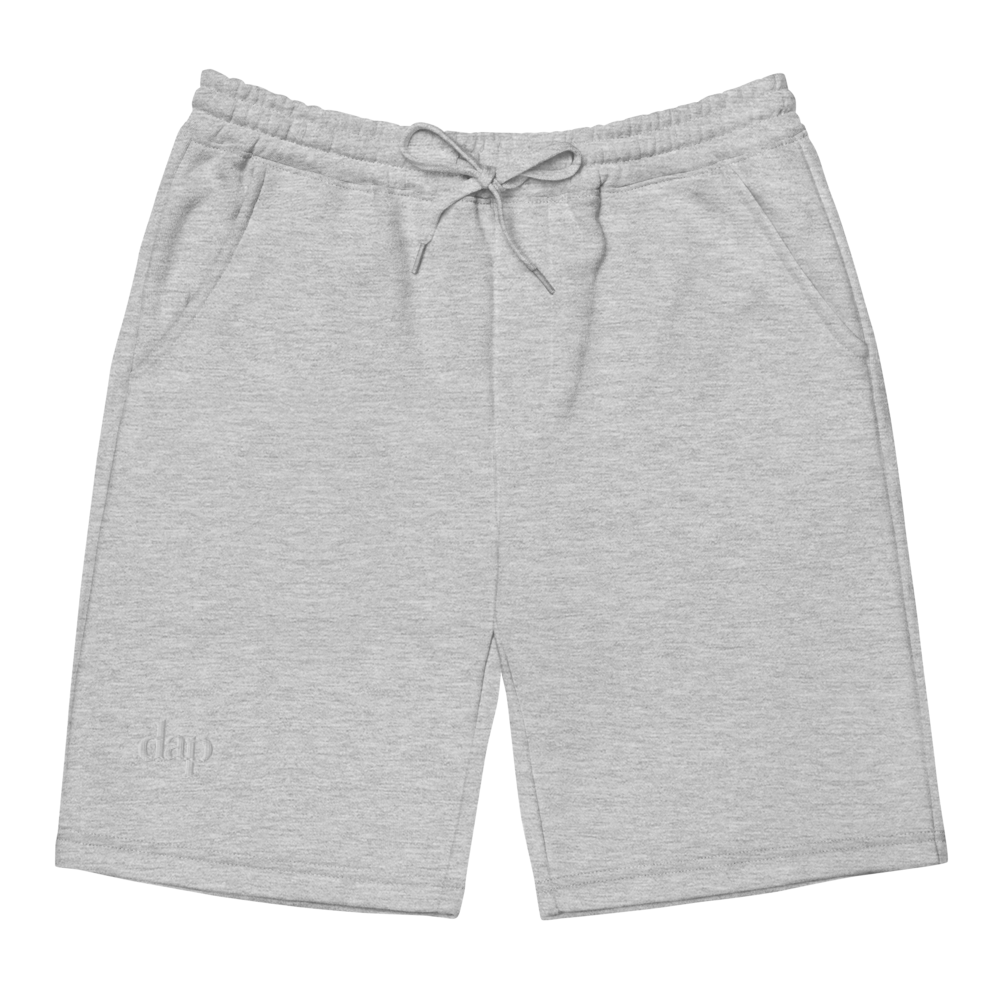 dap embroidery fleece shorts (black)