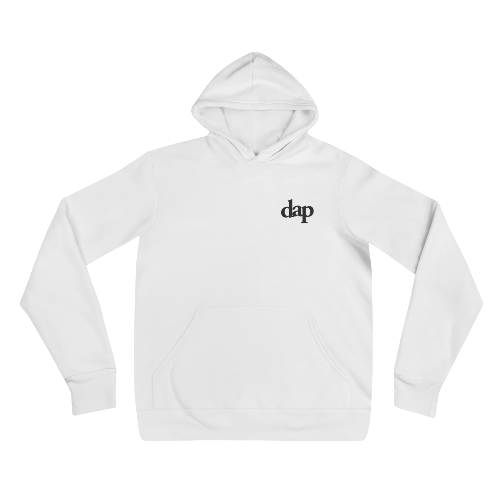 dap fleece hoody (white)