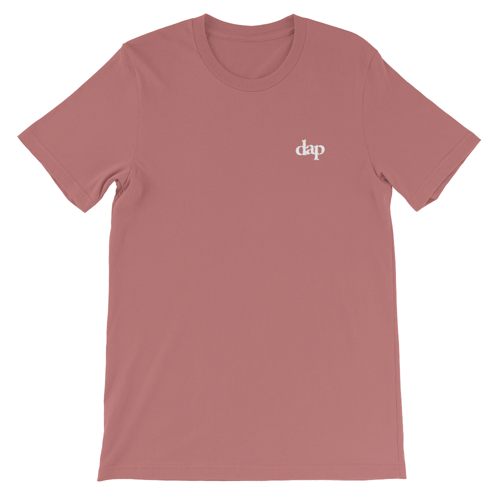 dap embroidery tee (mauve)