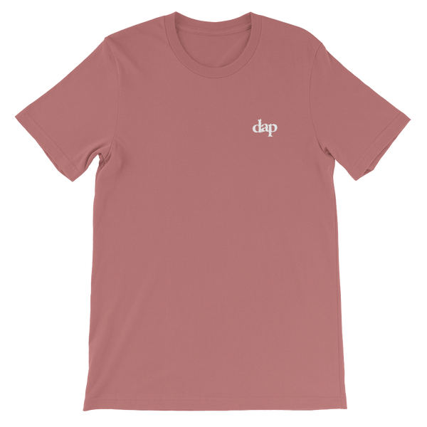 dap embroidery tee (mauve)