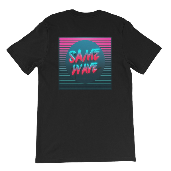 same wave back tee (black)