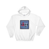 dap denim flannel box hoodie (white)