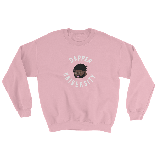 dapper university sweatshirt (pink)