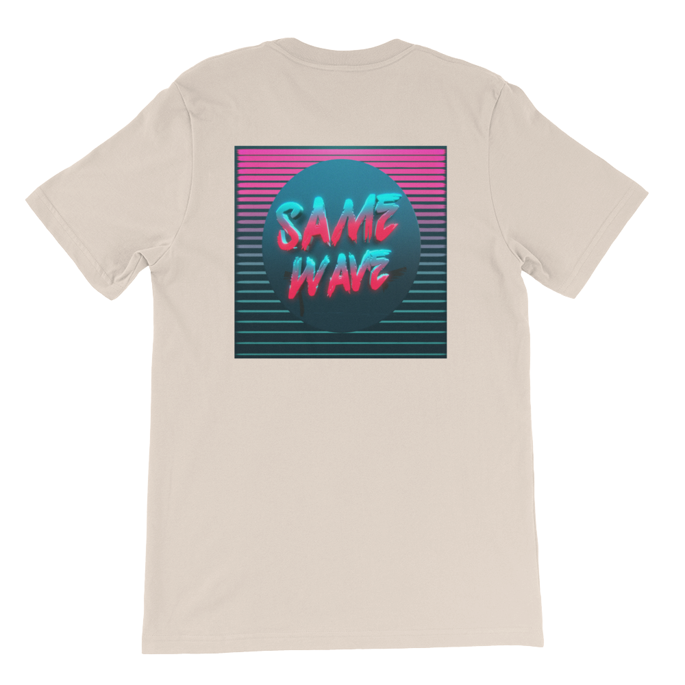 same wave back tee (soft cream)