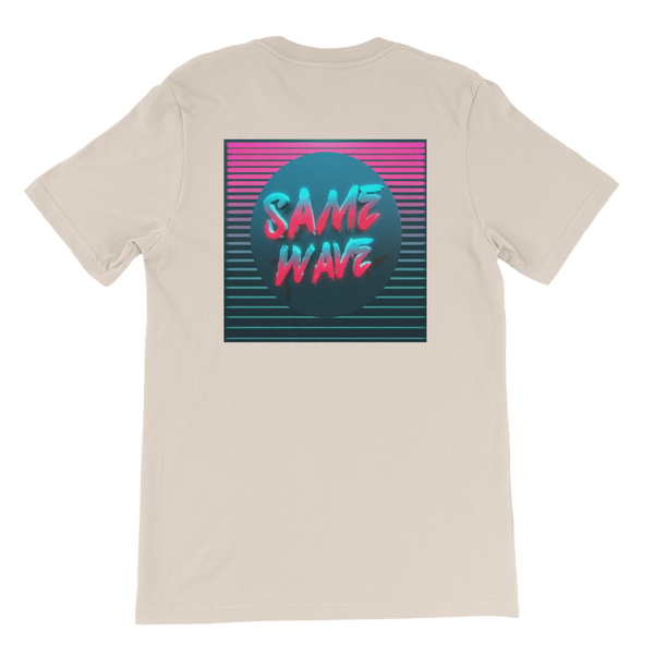 same wave back tee (soft cream)