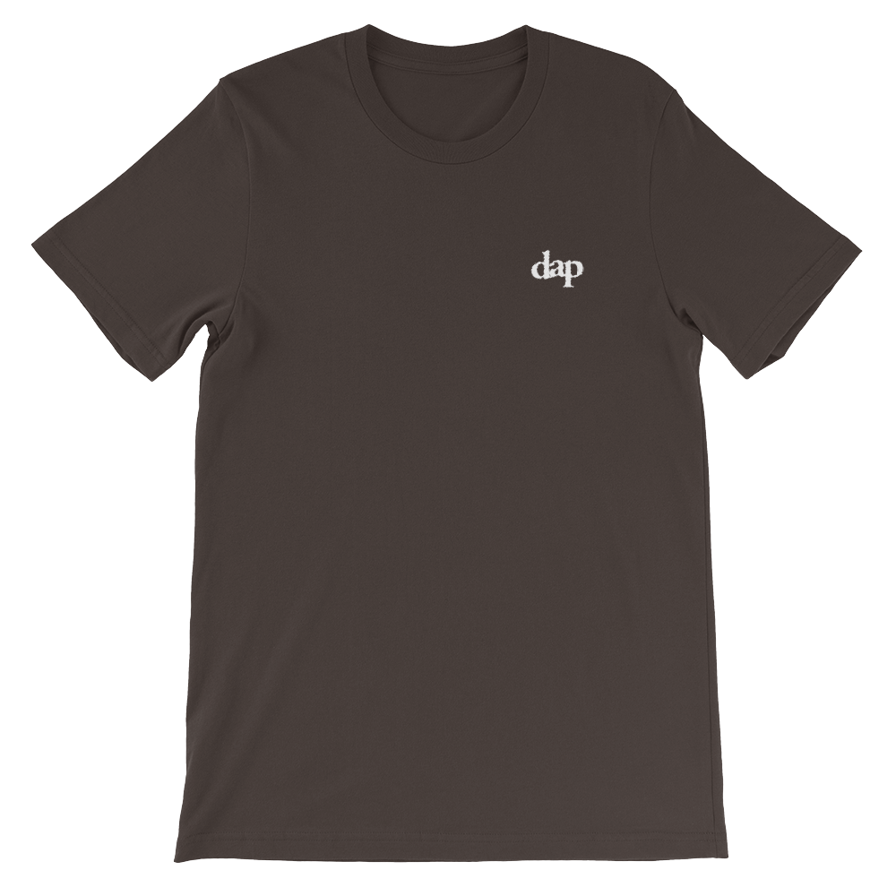 dap embroidery tee (brown)