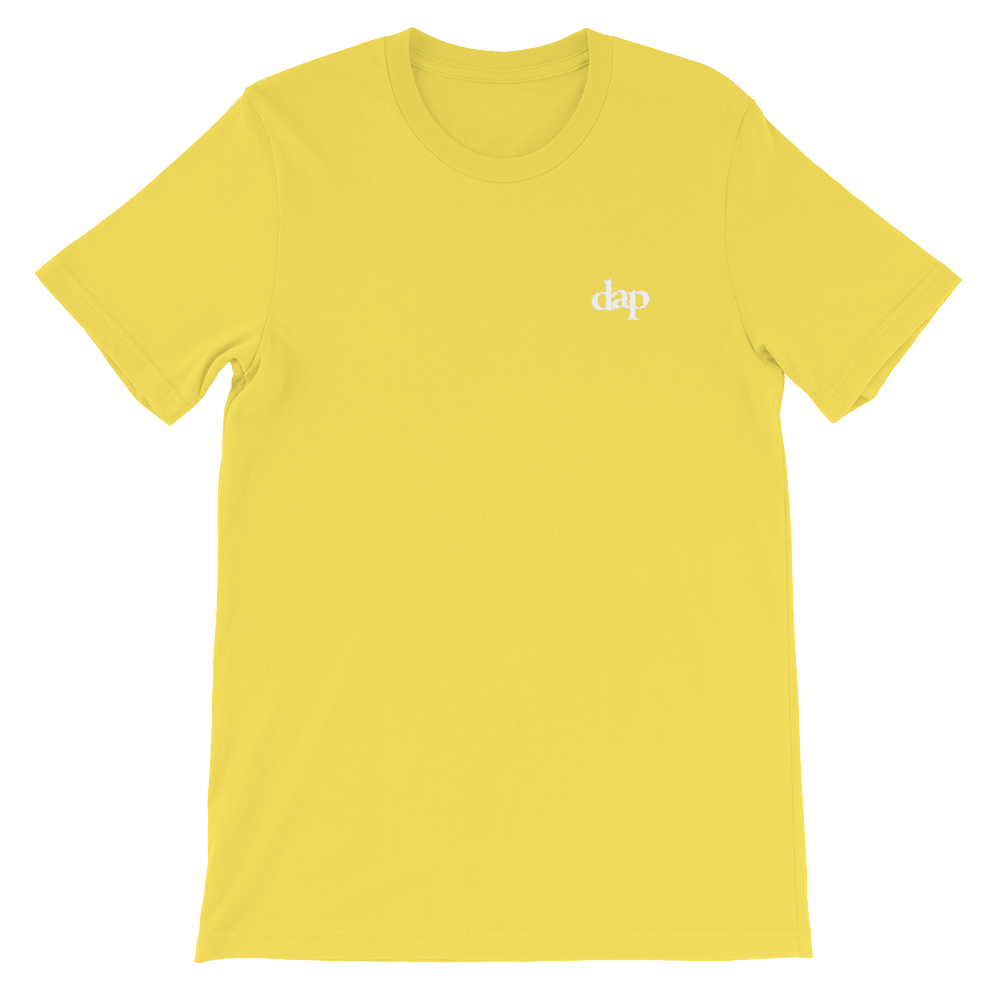 dap embroidery tee (yellow)