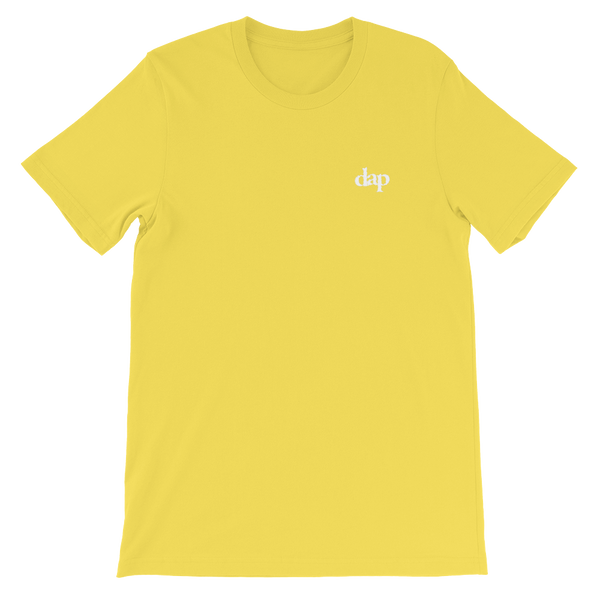 dap embroidery tee (yellow)