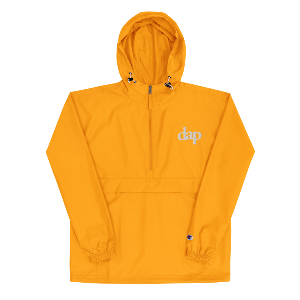 dap x champion packable jacket (gold)