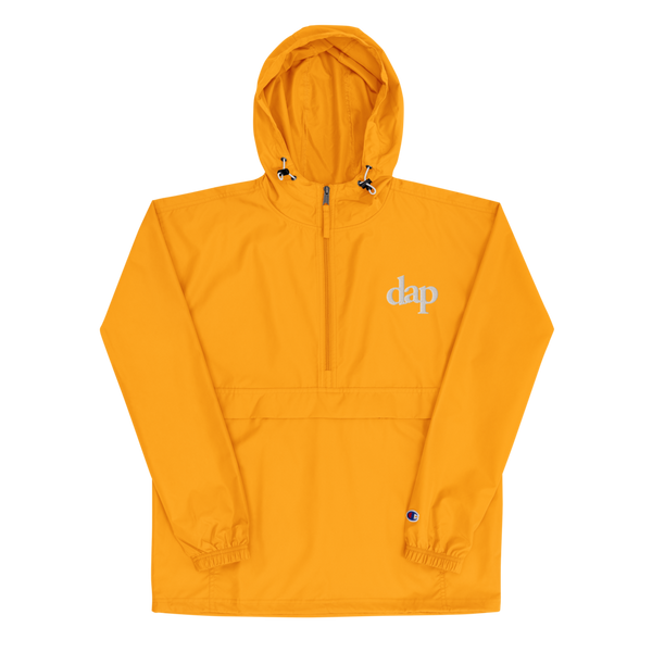 dap embroidered champion packable jacket (gold)