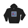 dap denim flannel box hoodie (black)