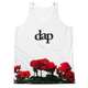 dap floral hem tank (white)