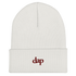 dap beanie (white maroon)