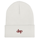 dap beanie (white maroon)