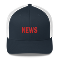 NEWS trucker cap (navy & white)