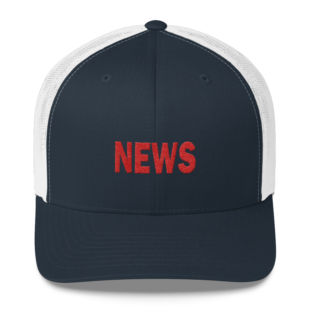 NEWS trucker cap (navy & white)