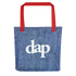 dap denim tote (red)