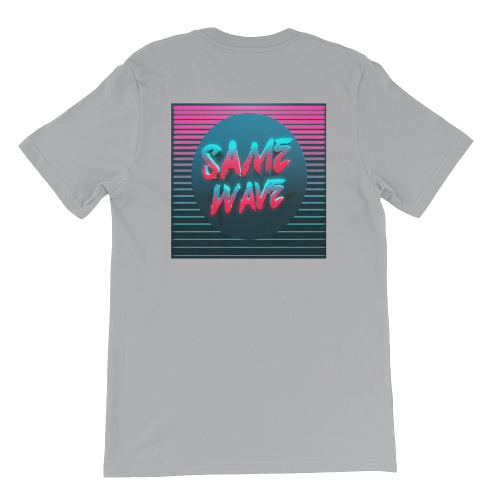 same wave back tee (silver)