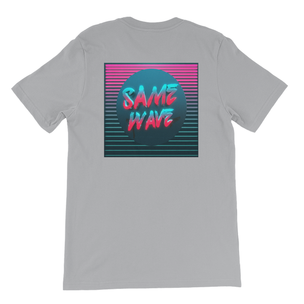 same wave back tee (silver)