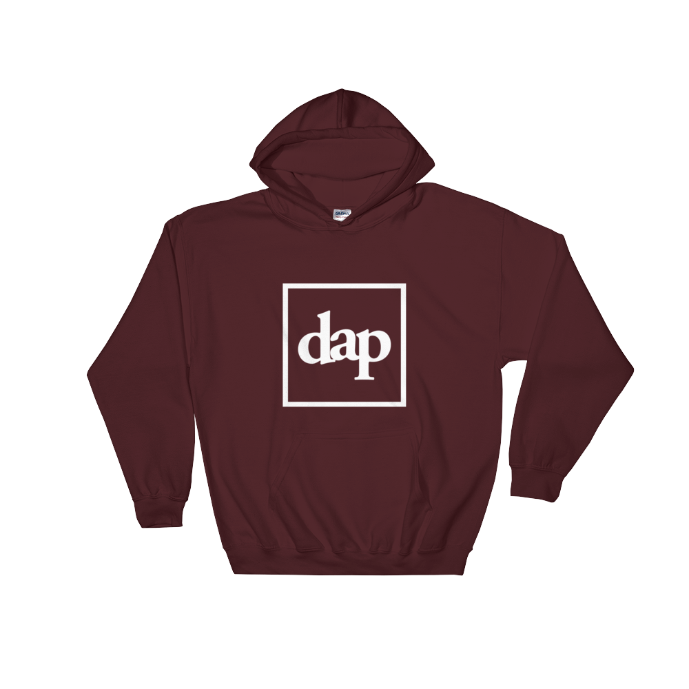 dap box hoodie (maroon)