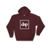 dap box hoodie (maroon)