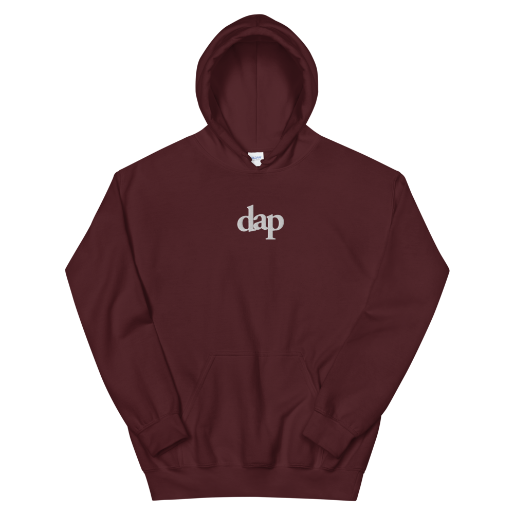 dap embroidery hoody (maroon)