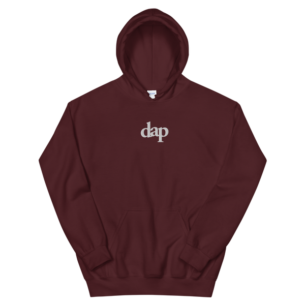 dap embroidery hoody (maroon)