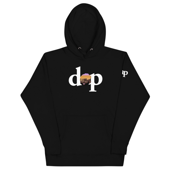 baby dap rainbow hoody (black)