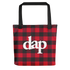 dap flannel tote